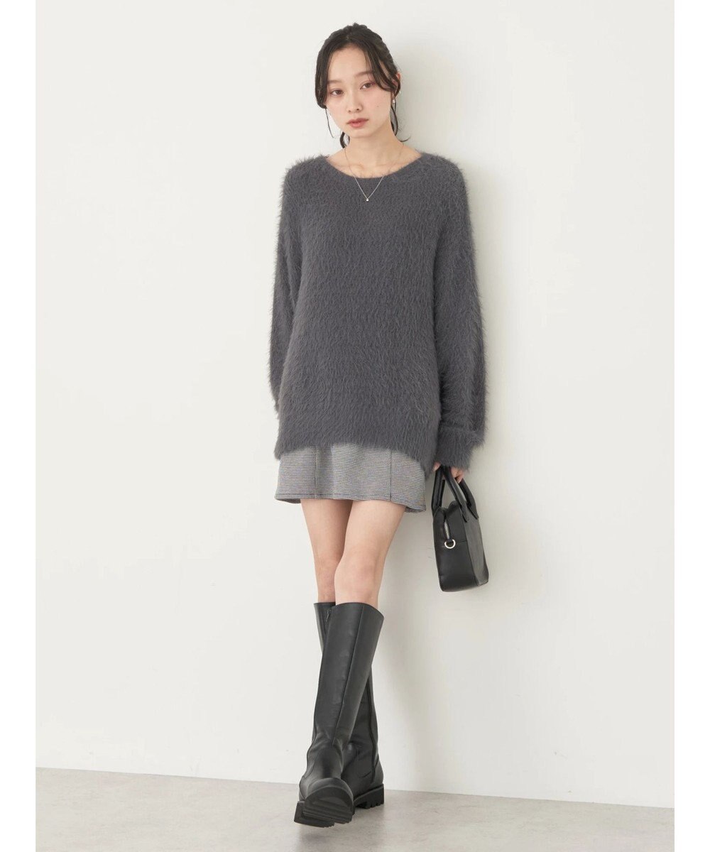 earth music&ecology ゆるモヘアライクレースニット 