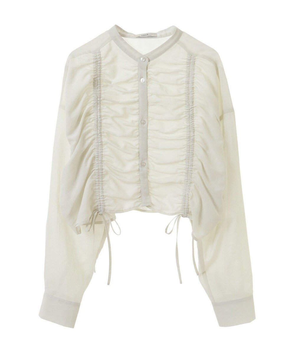 earth music&ecology フロントドロストショートシャツ 