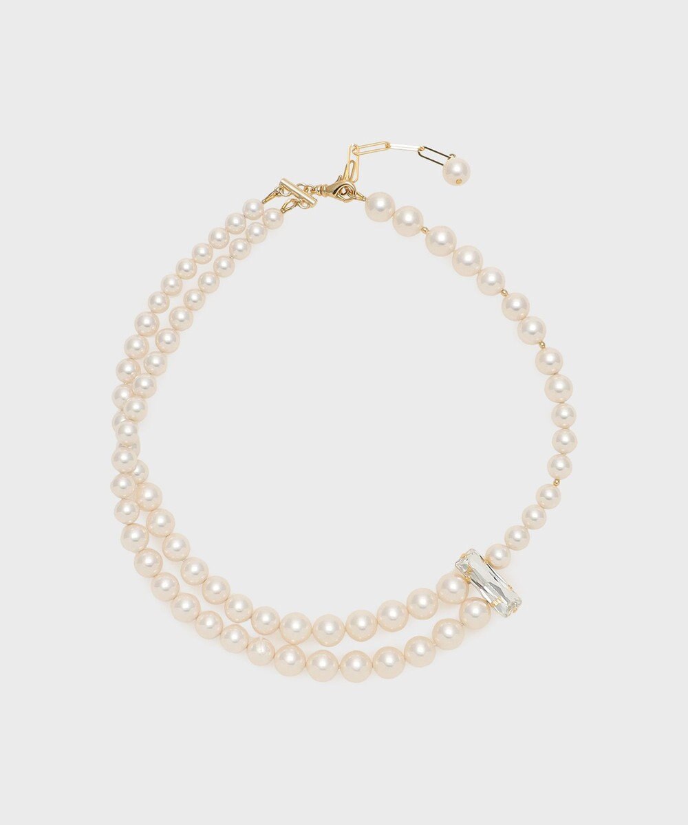 GRACE CONTINENTAL パールレイヤードネックレス 