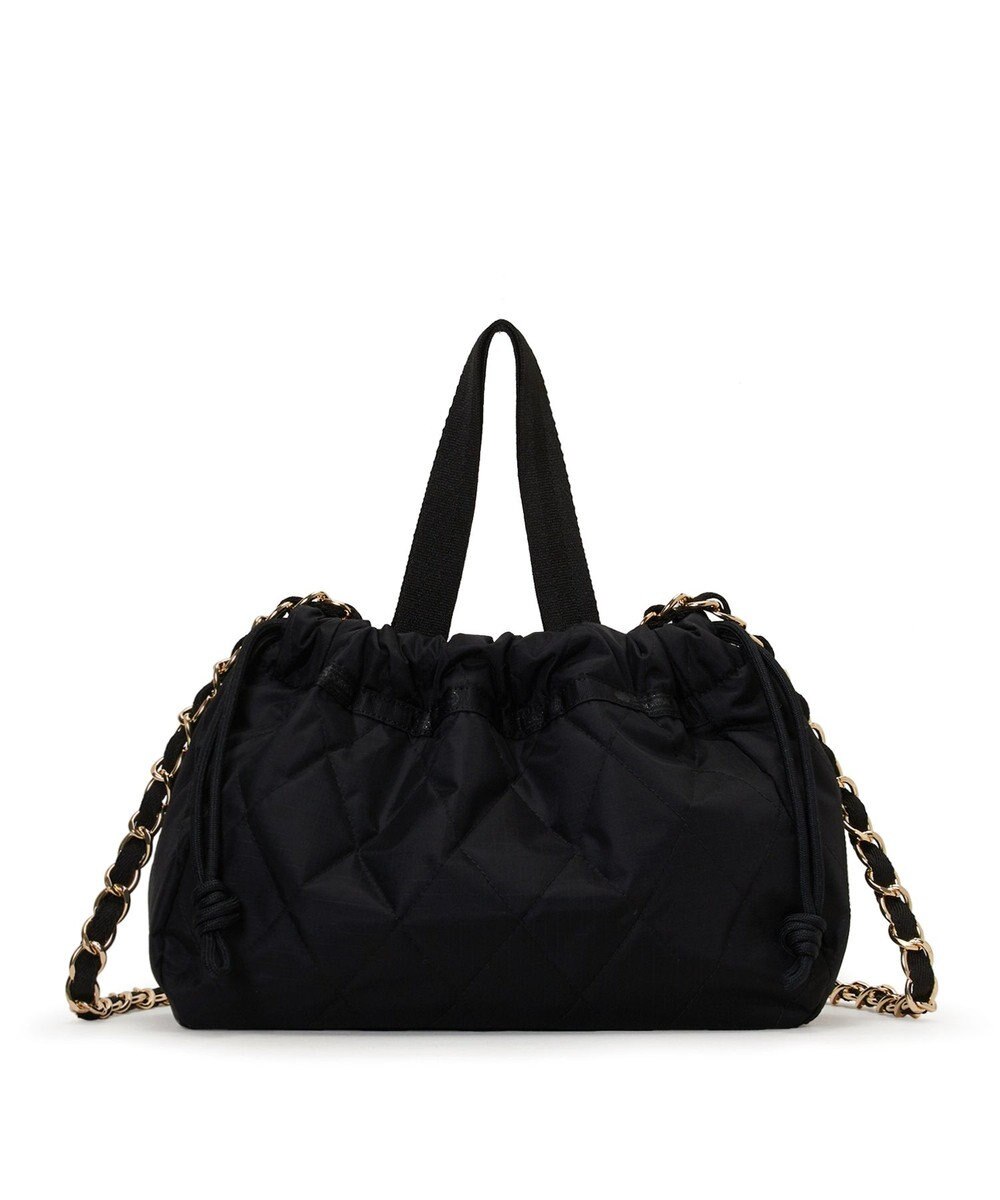 LeSportsac CHAIN E/W DRAWSTRING BAG/ミッドナイトキルトチェーン 