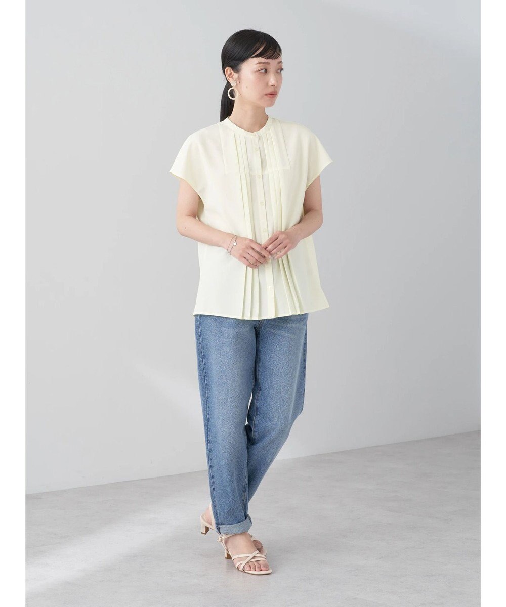 earth music&ecology タックデザインブラウス 