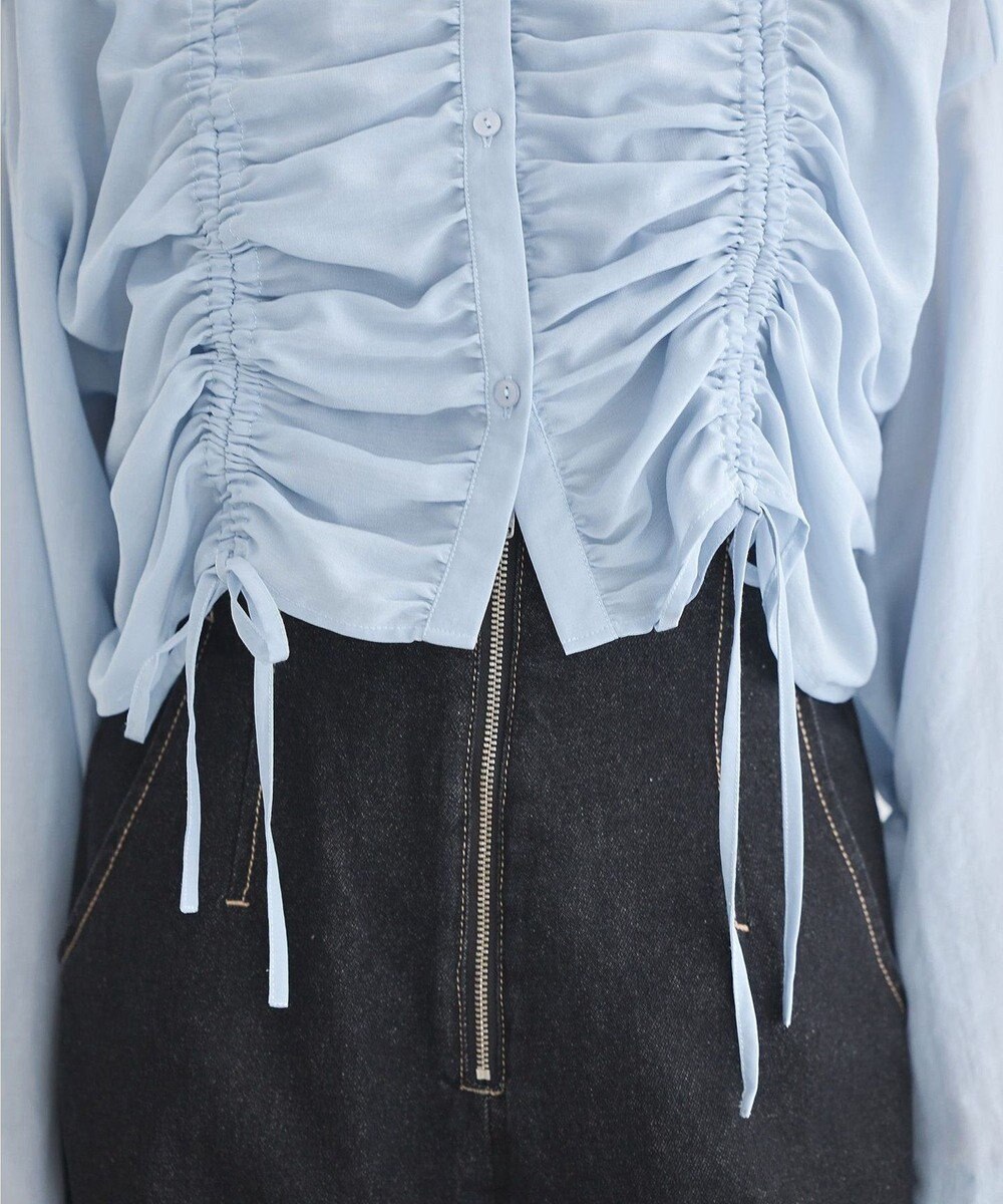 earth music&ecology フロントドロストショートシャツ 