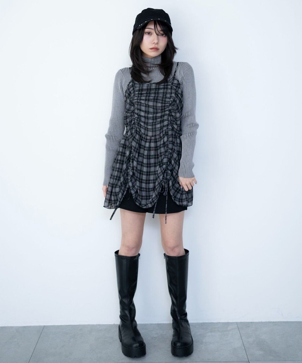 WEGO ドロストデザインキャミワンピース 