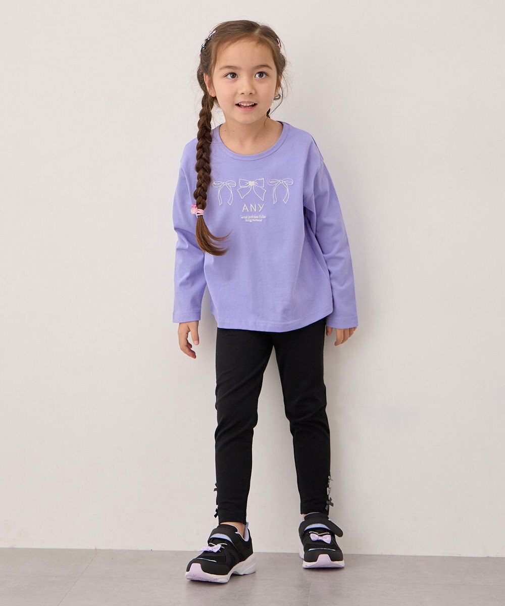 ANY KIDS 【Good Price】 ANY刺繍 長袖Tシャツ 