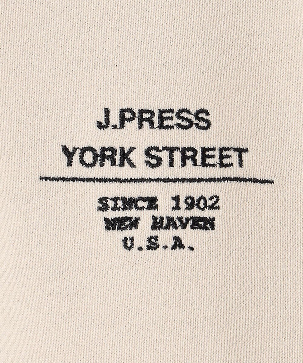 J.PRESS YORK STREET 【UNISEX】ロゴ刺繍ハーフジップ プルオーバー 