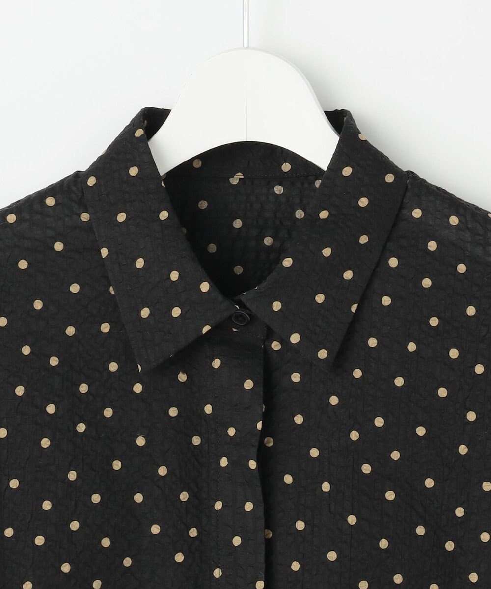 自由区 L 【WEB限定】コットンサッカープリント シャツ 