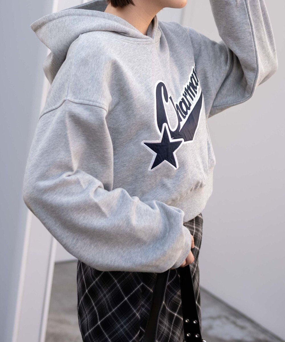 WEGO スタジアムロゴショートプルパーカー 