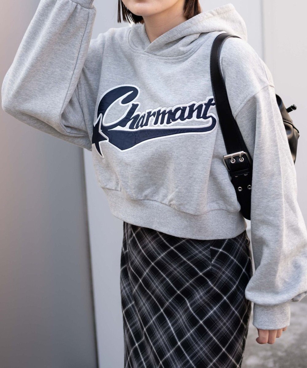 WEGO スタジアムロゴショートプルパーカー 