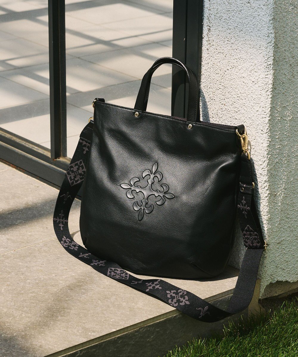 russet スリム2WAYトートバッグ <エンボスモノグラム>(CE-1611) 