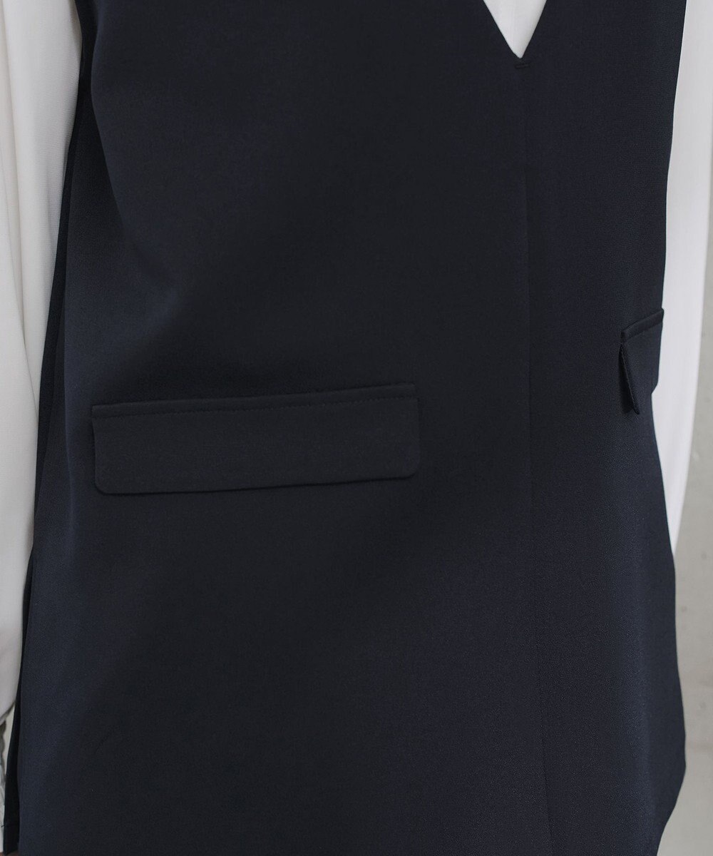 Tiaclasse 【ブラウス&ベスト&パンツ3点セット】リボンタイブラウス＋ベスト付き 3点セットアップ 