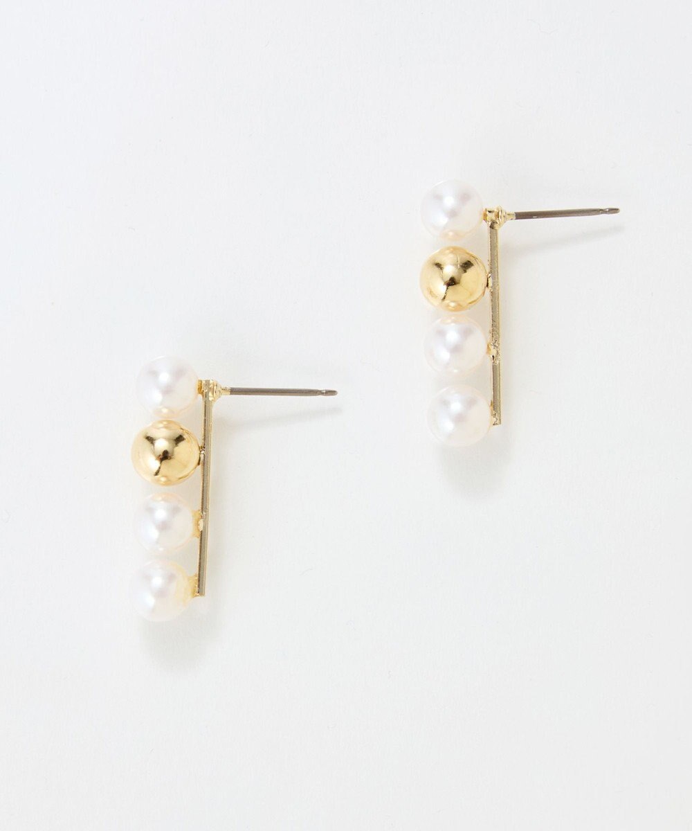 Phoebe 【金属アレルギー対応】ミックスドットピアス　ゴールド/ニッケルフリー/パール 