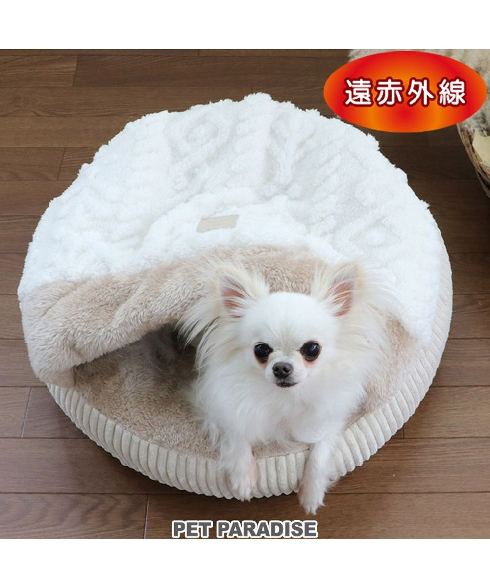 犬 ベッド 遠赤外線 丸型 寝袋 カドラー (50cm) アランボア柄 / PET PARADISE | ファッション通販  【公式通販】オンワード・クローゼット