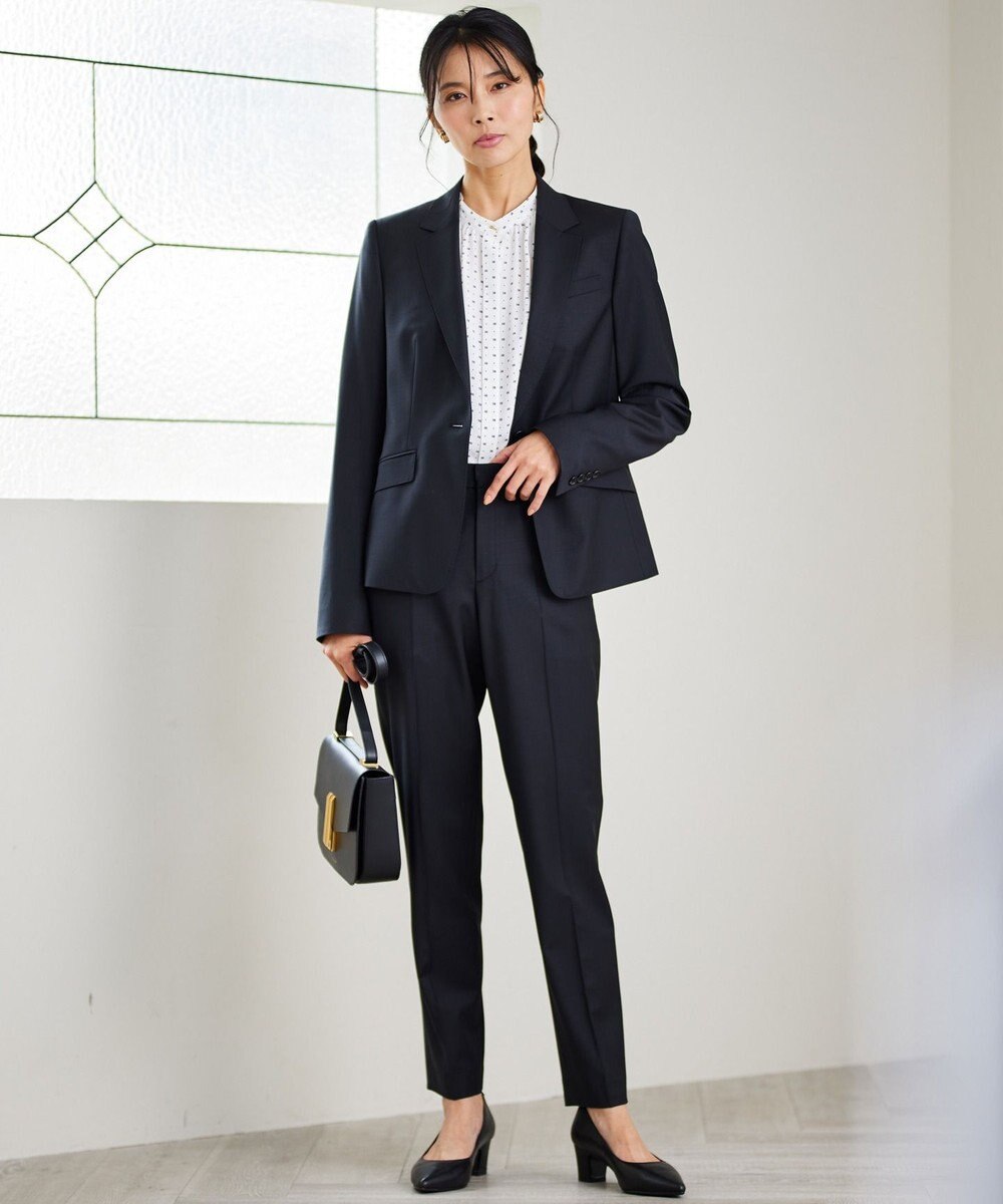 23区 【セットアップ対応】ラフィーネウール テーパードパンツ 