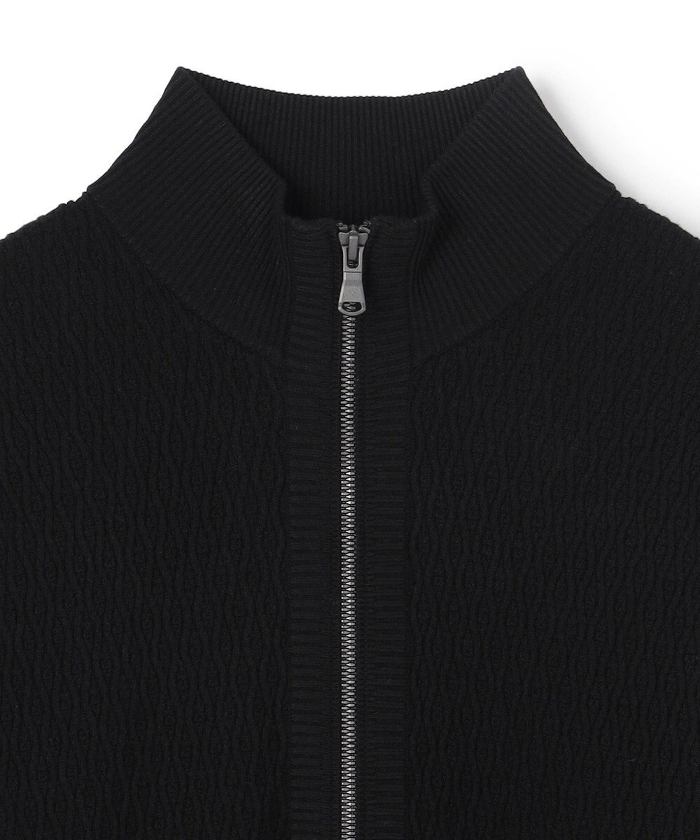 JOSEPH HOMME 【新柄】 ヴィスコースリンクス　ハイネックジップアップカーディガン 