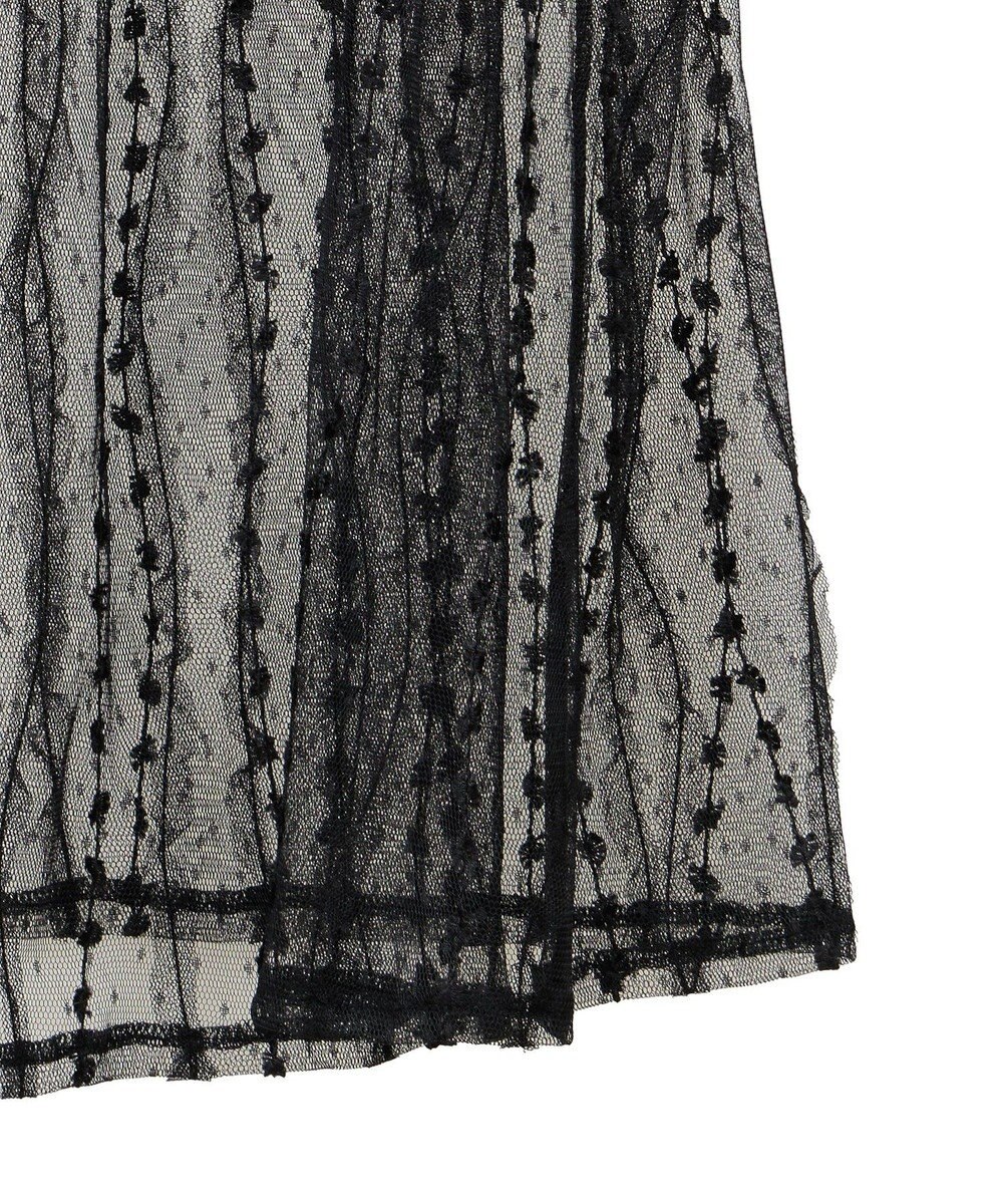 earth music&ecology ストライプレースレイヤードスカート 