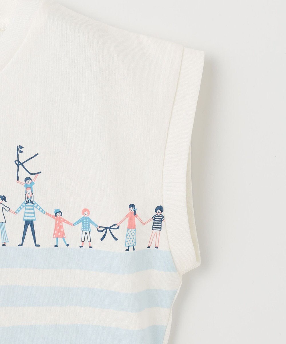 組曲 KIDS 【110-140㎝】【UVケア】グリーンバンド Tシャツ 