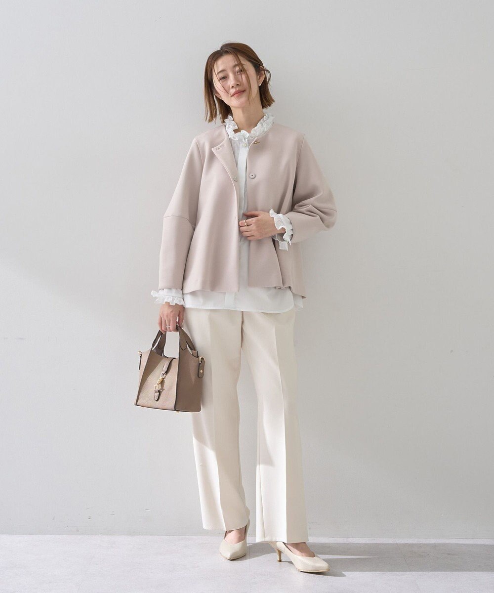 YECCA VECCA イージケアフリルカラーシャツ 