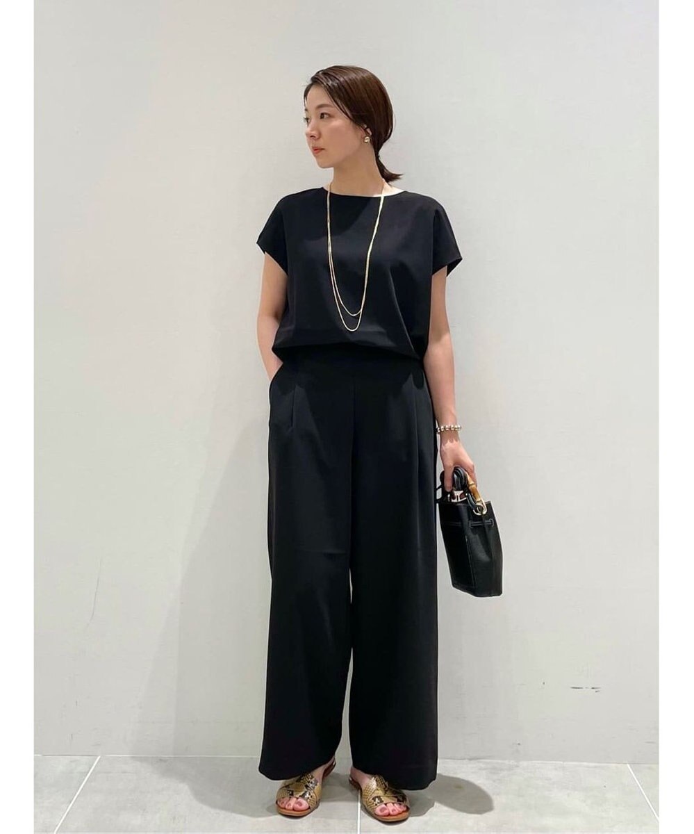 UNFILO 【接触冷感/吸水速乾】サマーセットアップ ワイドパンツ 