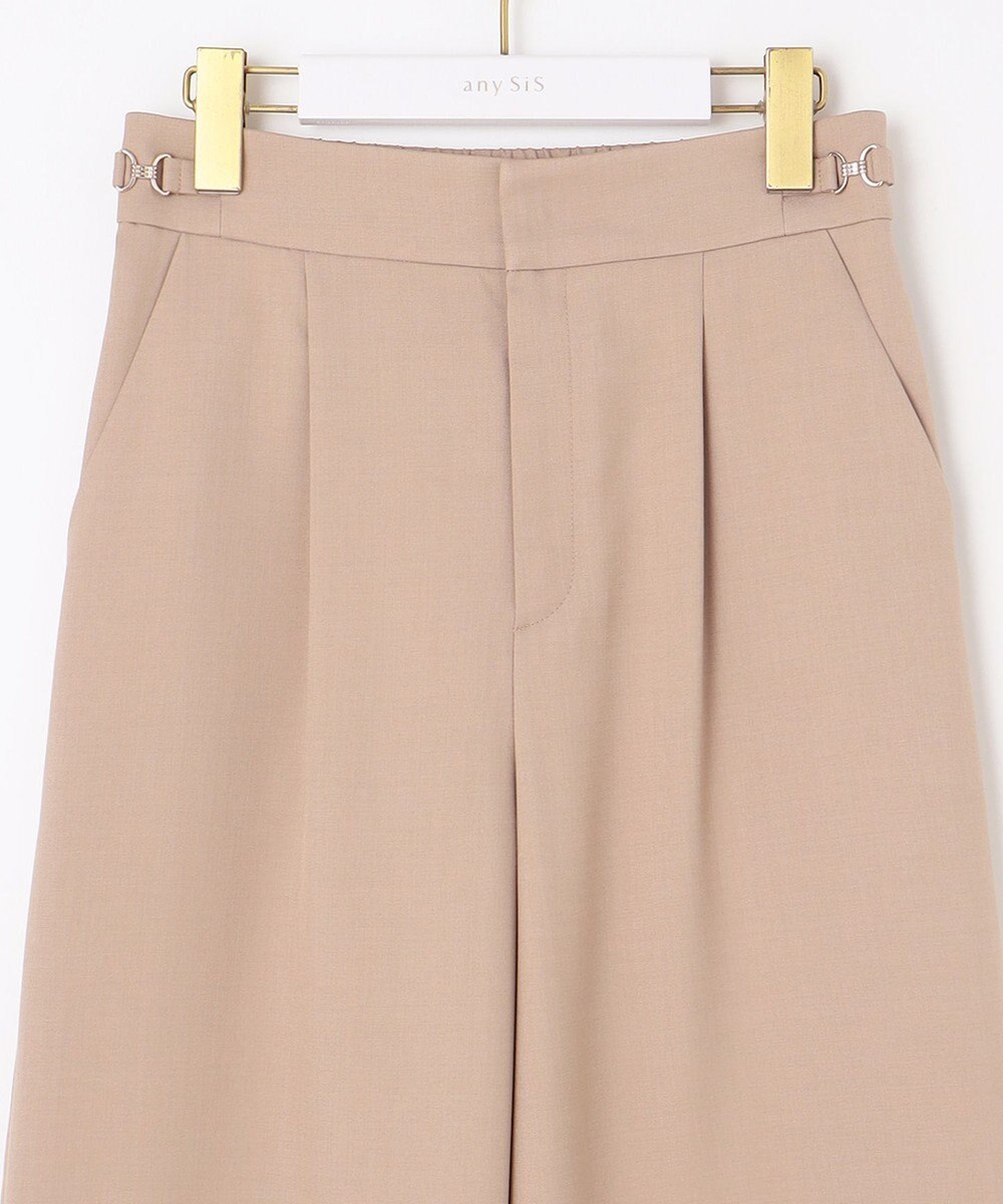 ANY SIS 【洗える】ビットポイント ワイドパンツ 