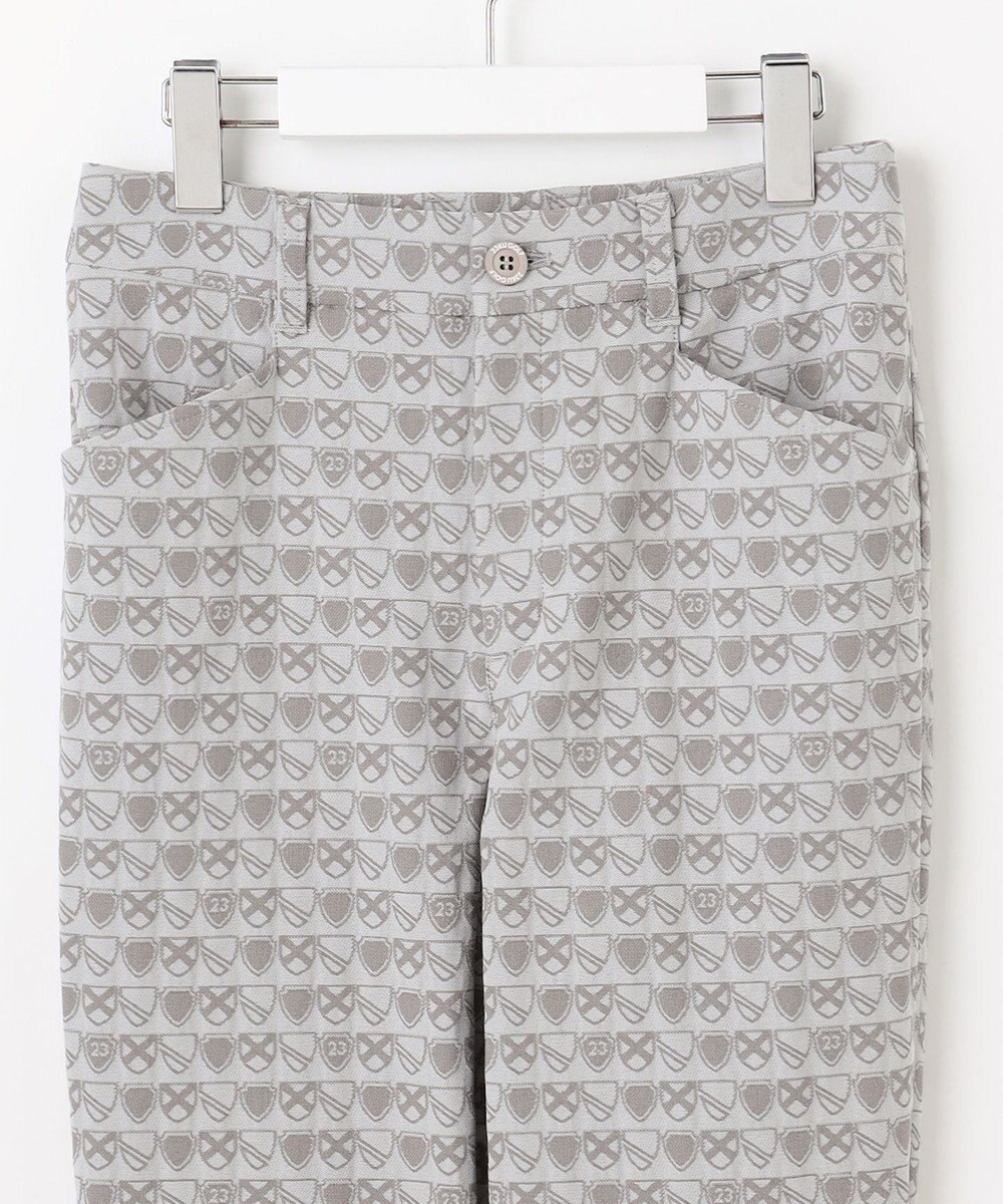 23区GOLF 【WOMEN】エンブレム柄ジャガードスキニーパンツ 