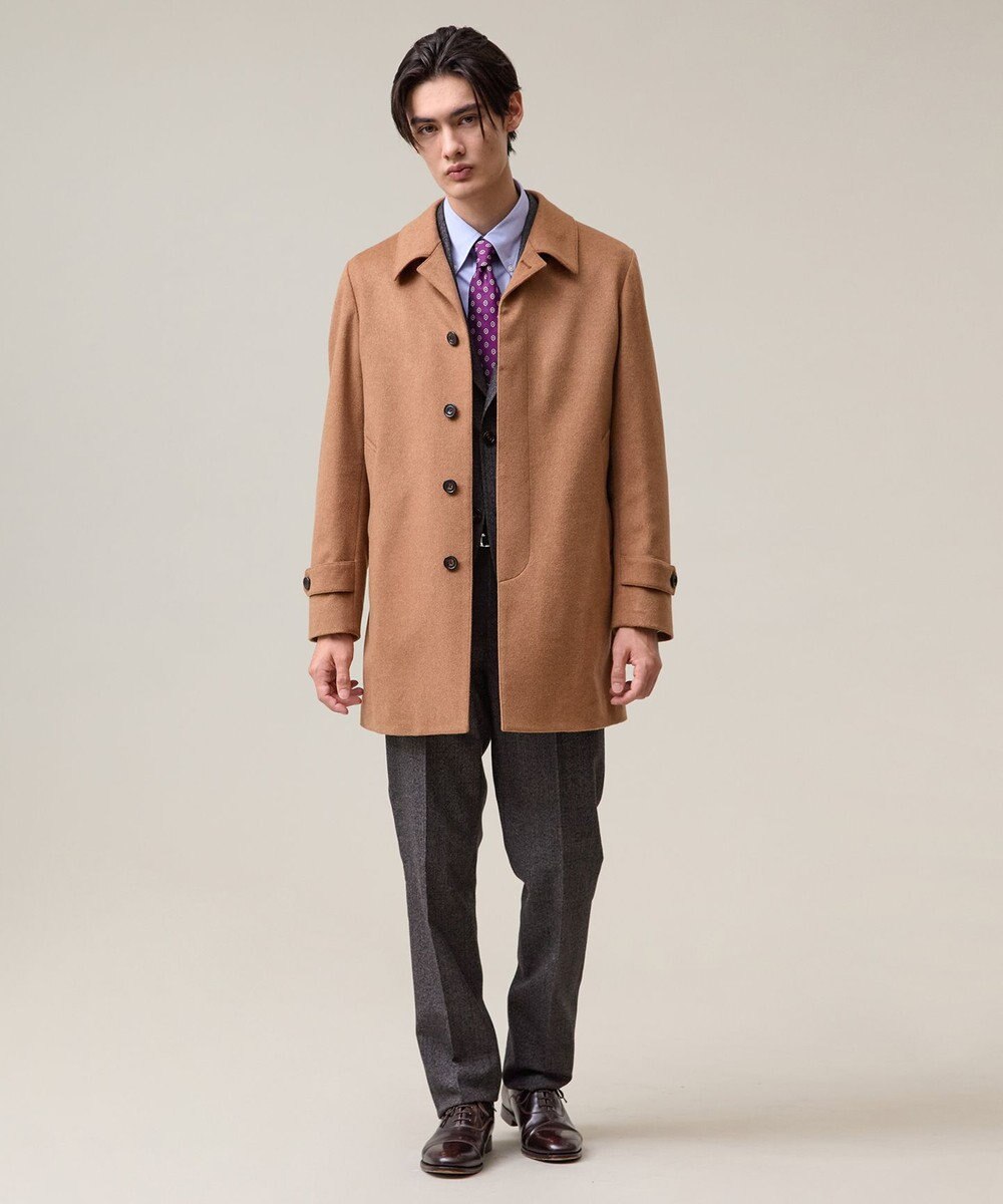 J.PRESS MEN ウールとカシミヤの品格素材【定番】ウールカシミヤビーバー ドレスショートコート_25年モデル 