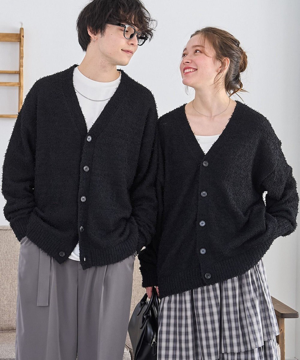 WEGO ツイストブークレカーディガン 