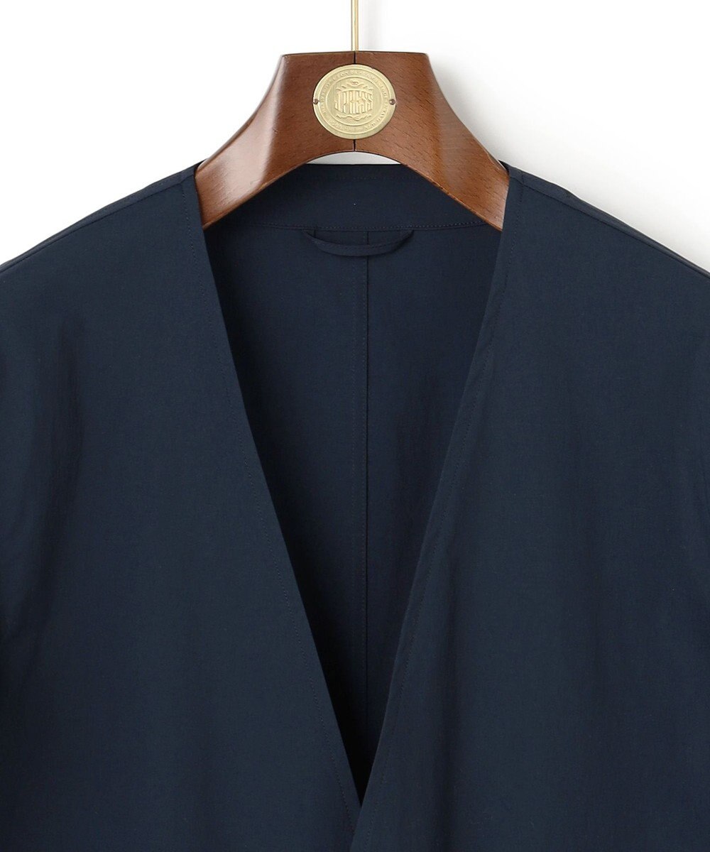 J.PRESS MEN 【J.PRESS ORIGINALS】【UNISEX】Nylon Polyurethane Dray Stretch No Collar Jacket 