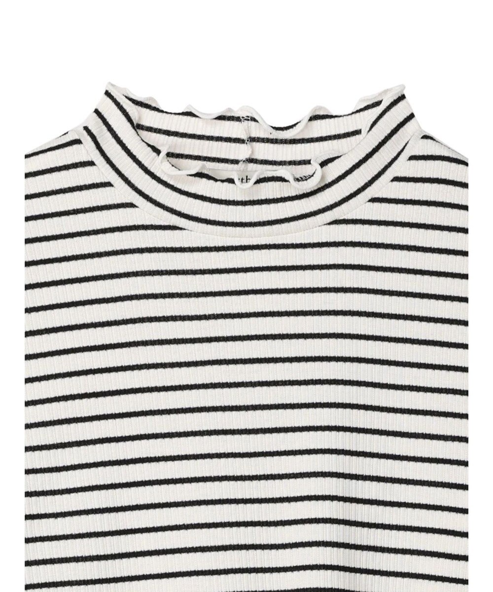 earth music&ecology チェーンリブハイネックプルオーバー 