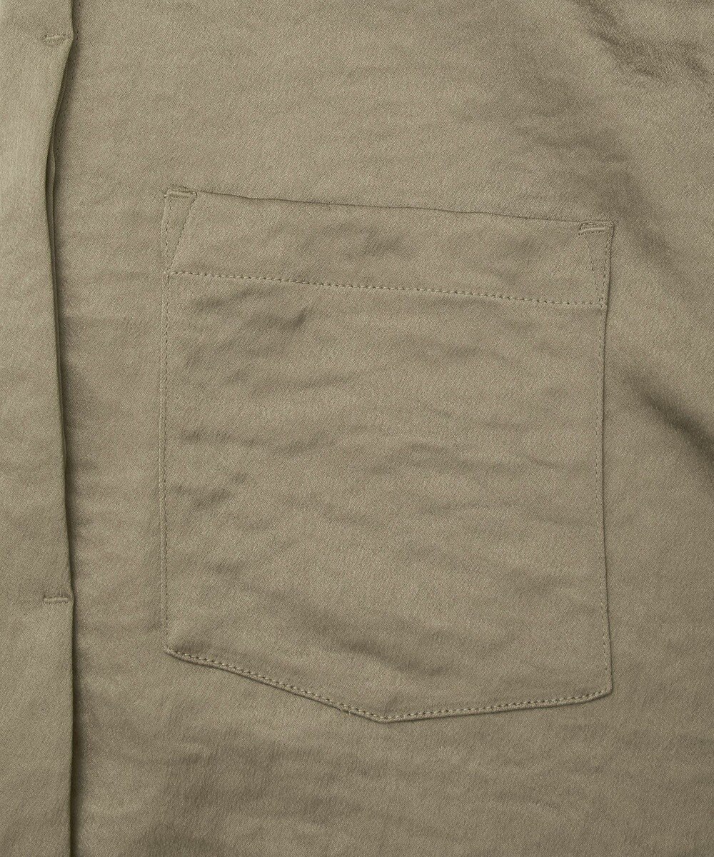 YECCA VECCA ヴィンテージサテンシャツワンピース 