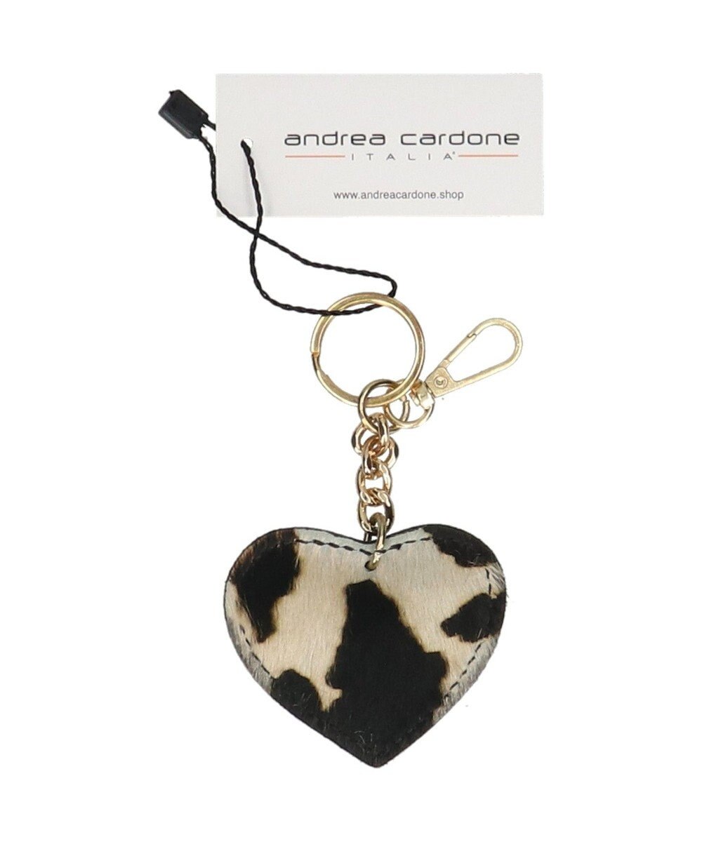 INTER-CHAUSSURES 【ANDREA CARDONE】ハート型レザーキーチャーム 