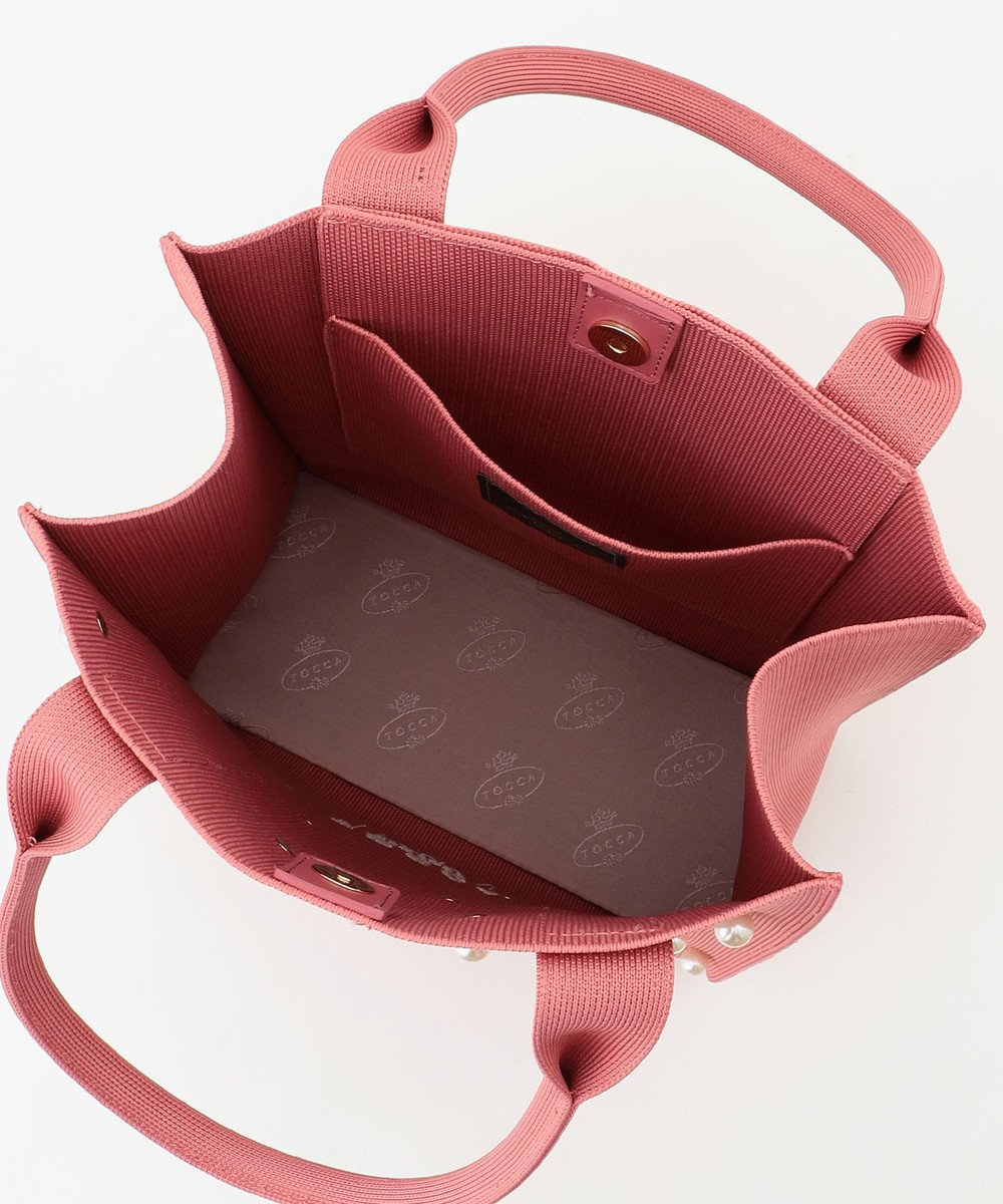 TOCCA 【大人百花掲載】【A4サイズ対応】RHYTHM OF PEARL KNITBAG ニットバッグ 