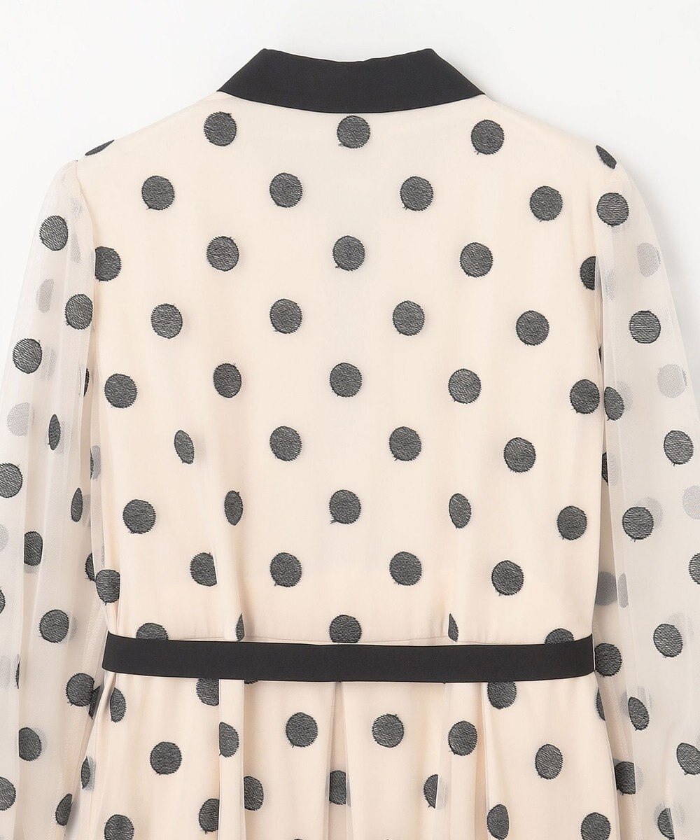 GRACE CONTINENTAL ラメドット刺繍ドレス 