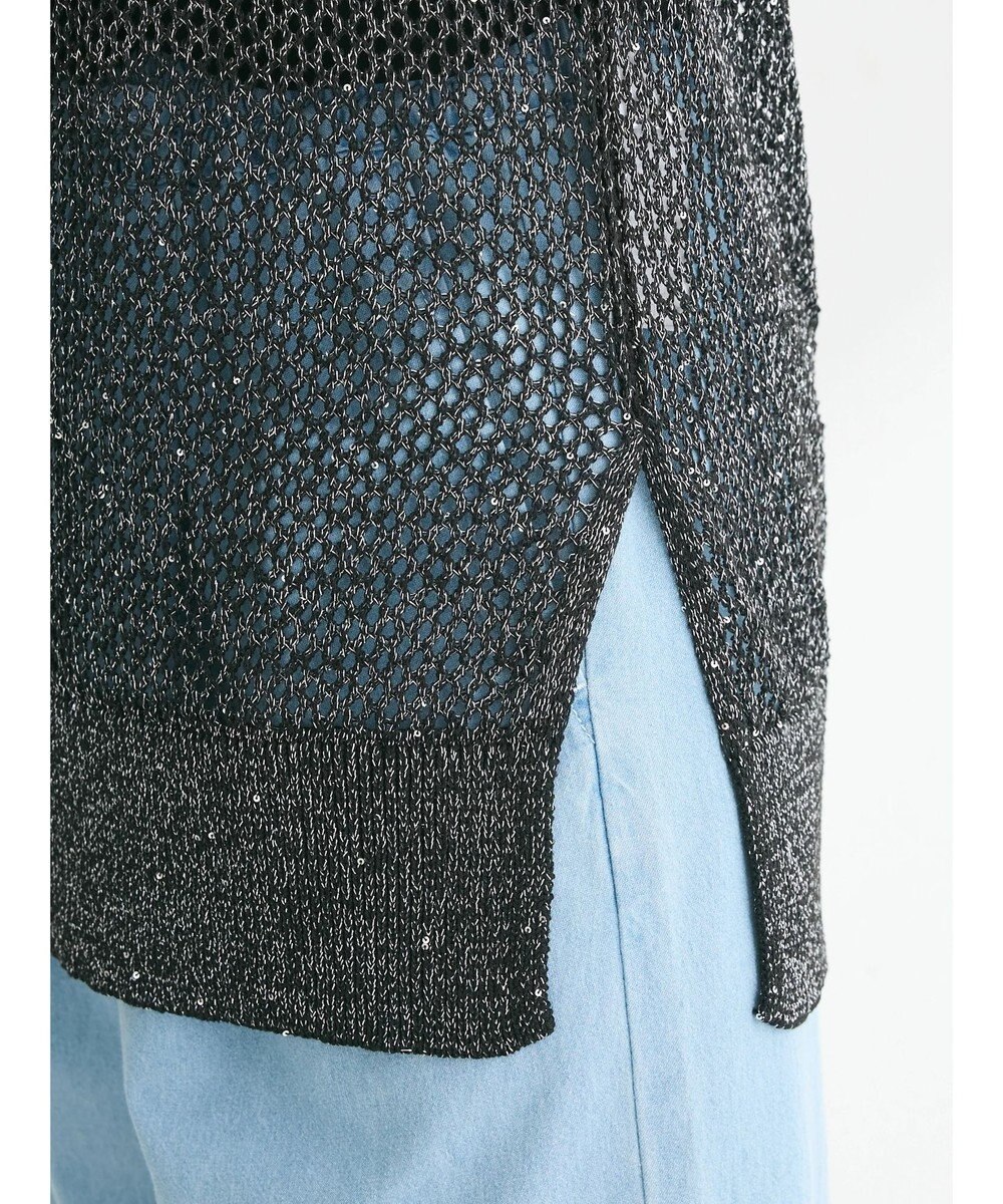 Green Parks スパンコールニットベスト 