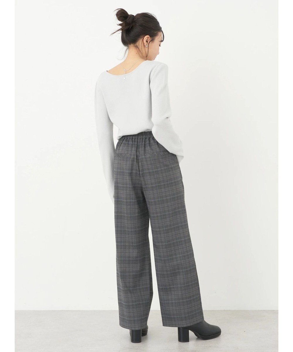 earth music&ecology チェックストレートパンツ 
