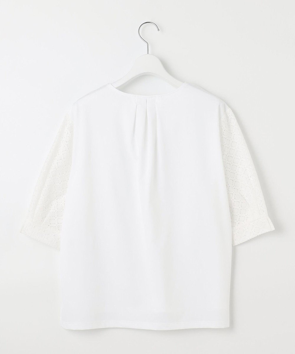 J.PRESS LADIES S 【吸水速乾】レーシーコンビ Vネック カットソー 