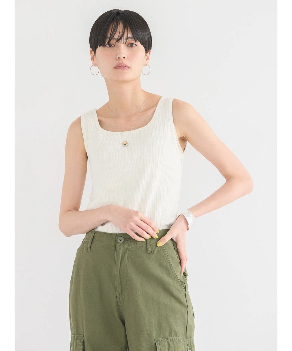 AMERICAN HOLIC 針抜きメッシュタンクトップ 