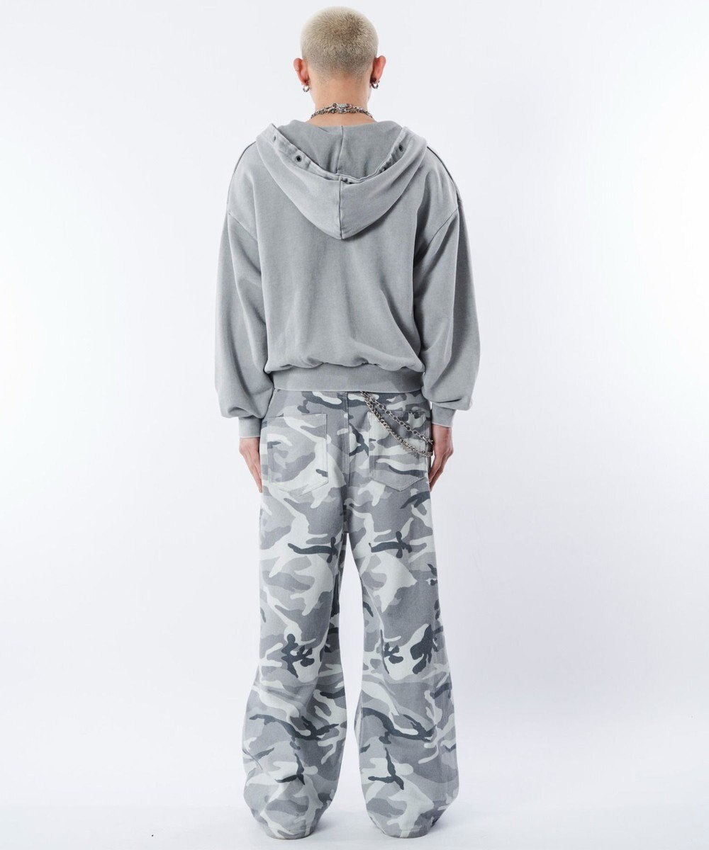 WEGO 【ユニセックス着用ITEM】ブリーチハトメZIPパーカー 