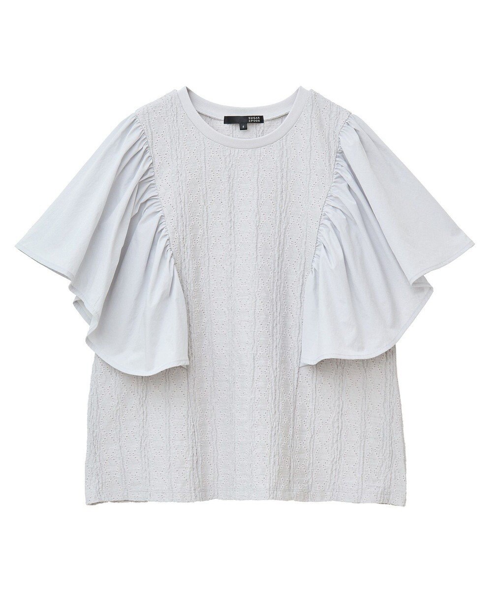 Green Parks ・ＳＵＧＡＲ　ＳＰＯＯＮ　ラッフルスリーブＴＥＥ 