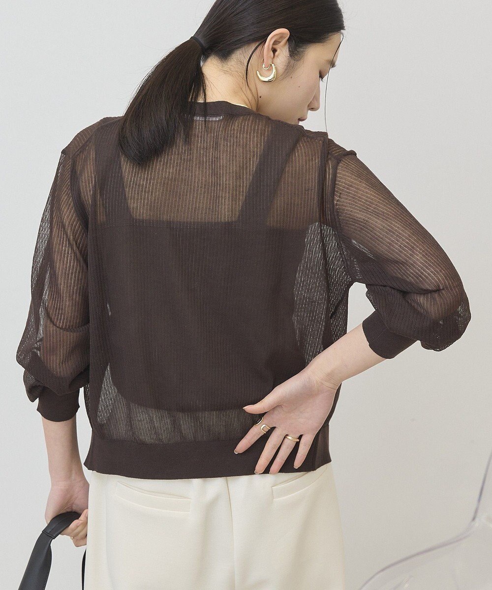 AMERICAN HOLIC シアーリブニットカーディガン 