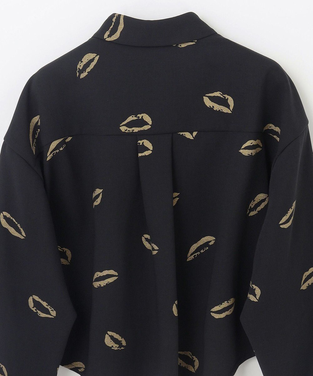 GRACE CONTINENTAL リップモチーフショートシャツ 