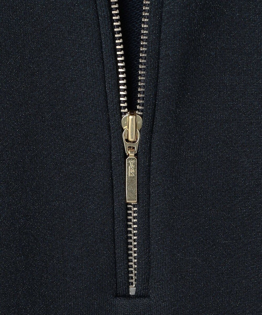 23区 【先行予約】シャイニーコットンテリー ハーフジップ スウェット 