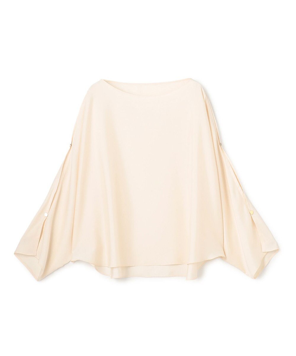 BEIGE， PERIDOT / 2WAYスリーブ ドレープブラウス 