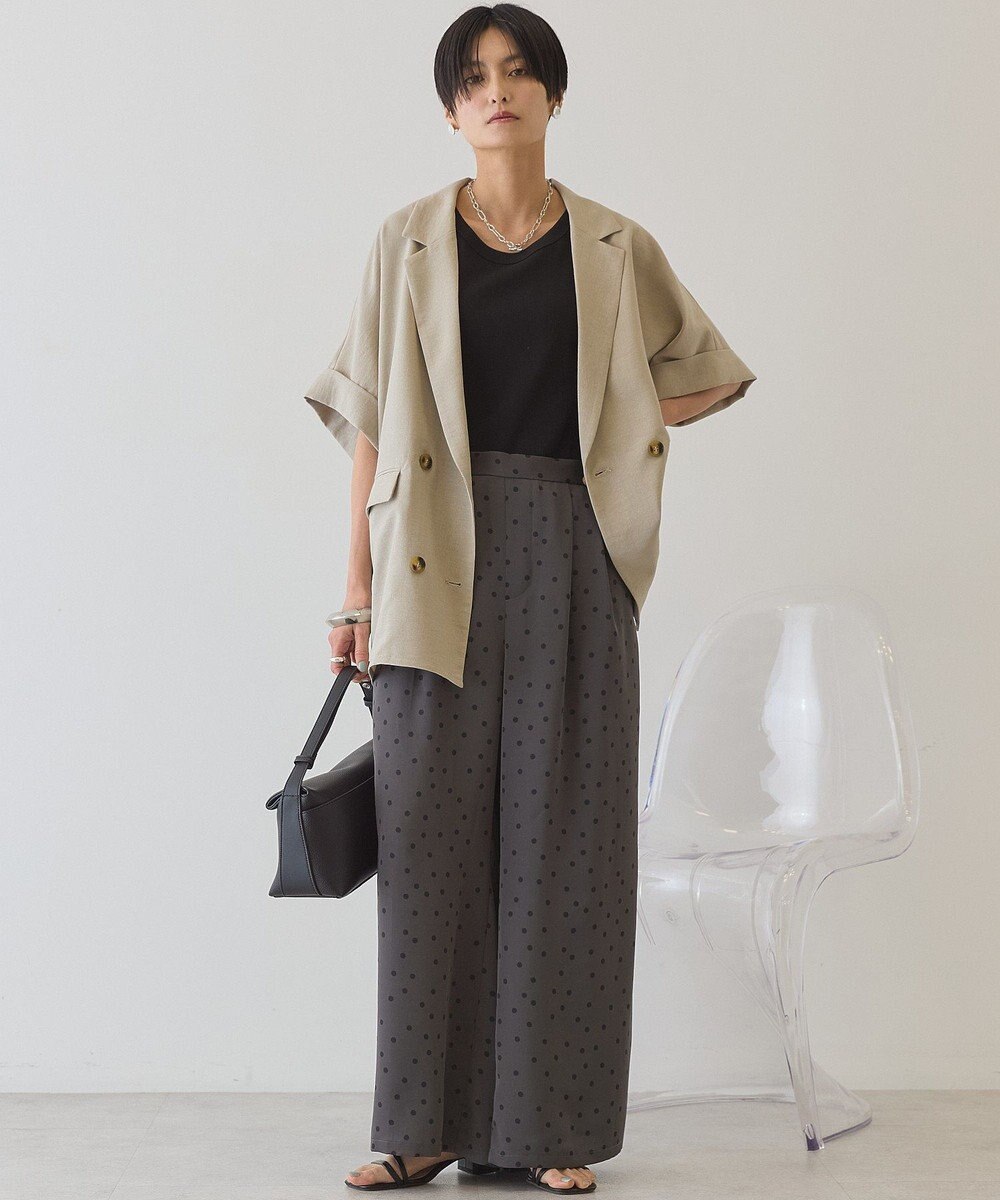 AMERICAN HOLIC ドットサテンイージーパンツ 