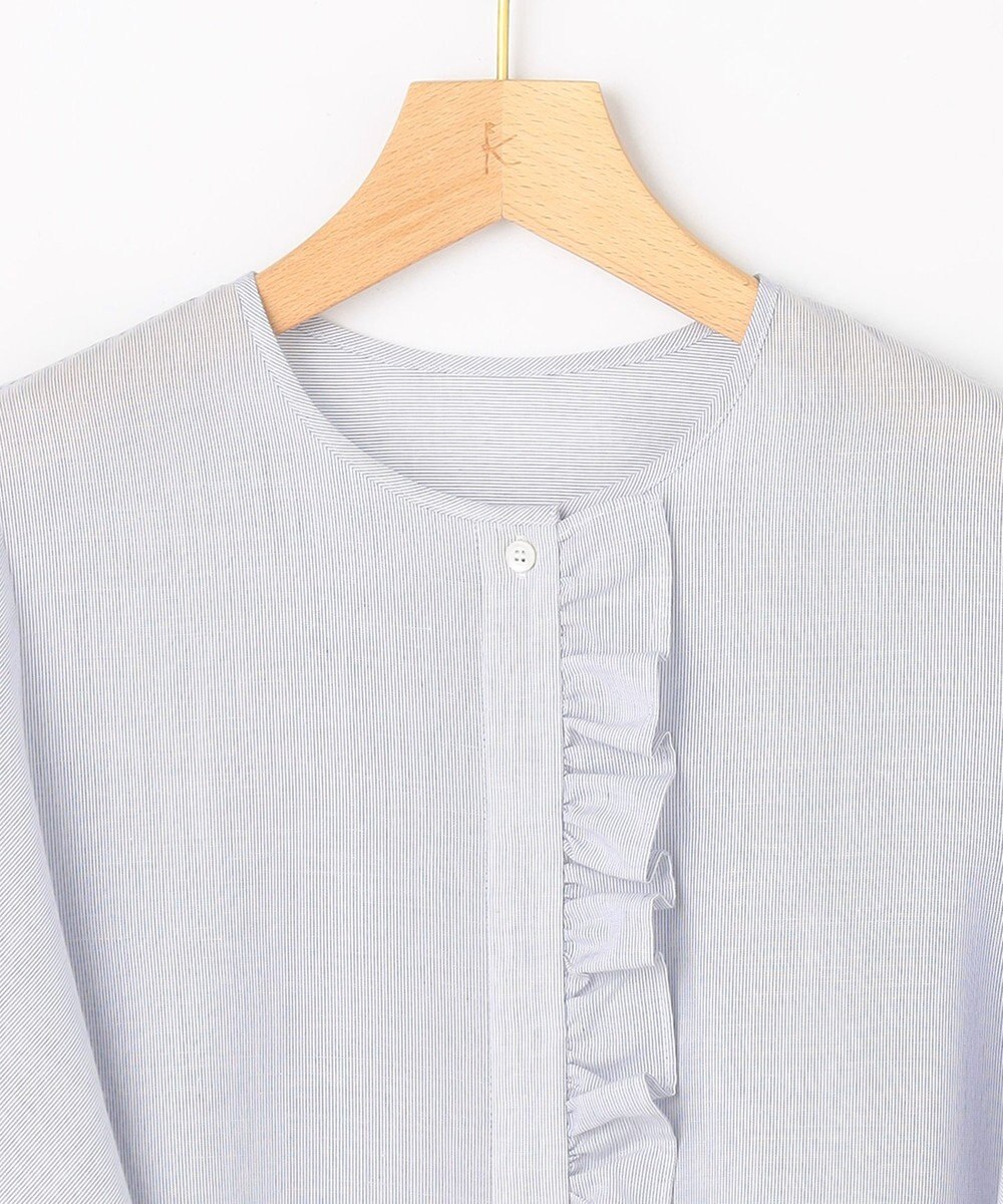 組曲 L 【先行予約】ニューリヨセルシャーティング フロントフリルブラウス 