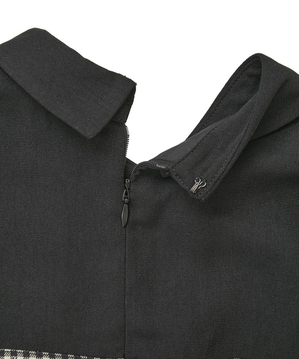 YECCA VECCA チェック柄ベアドッキングワンピース 