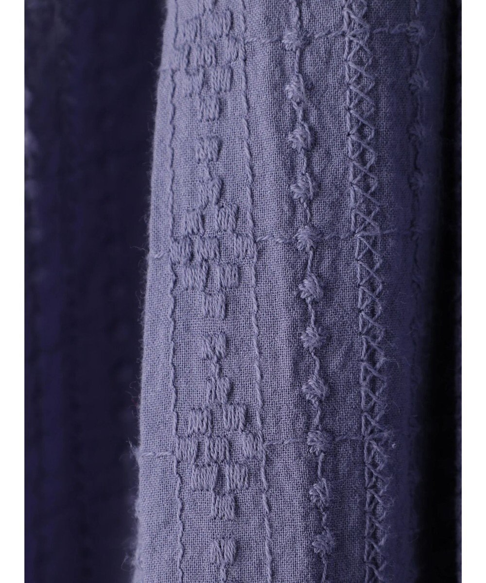 Green Parks インド綿　ＳＥＴ２点　マルチ刺繍ブラウス＋タンク 