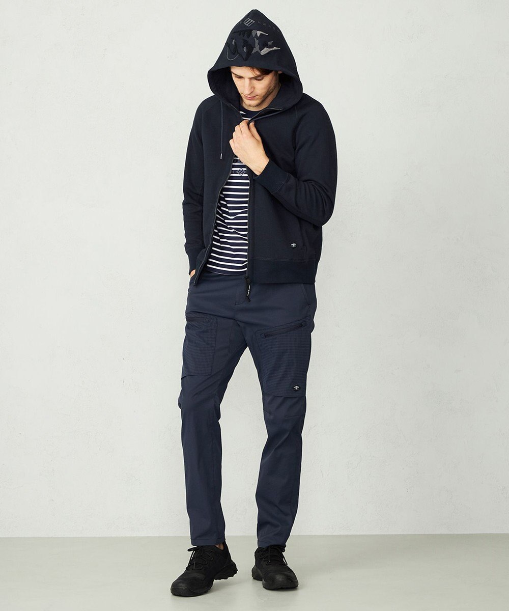 JOSEPH ABBOUD MOUNTAIN 【UNISEX】OGパイルエンブロイダイリー パーカー 