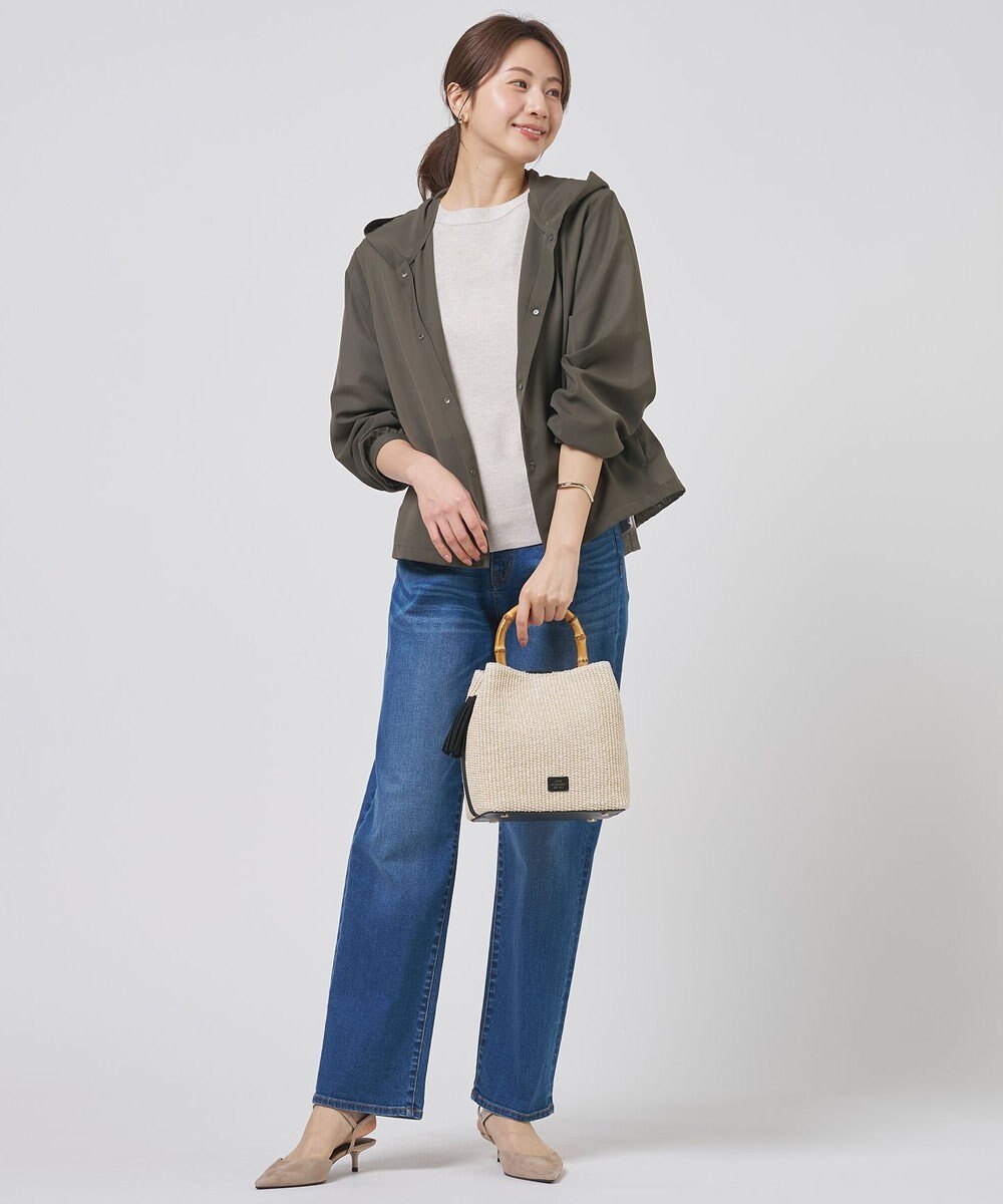 J.PRESS LADIES S 【洗える】BASIC STRETCH DENIM ボーイフィット デニム 