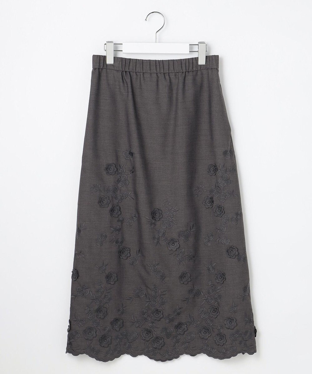 自由区 S 【SHIHOさん着用】エンブロイダリー スカート 