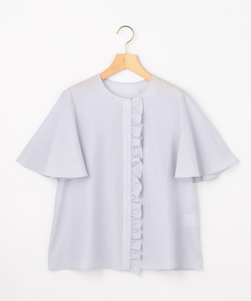 組曲 L 【先行予約】ニューリヨセルシャーティング フロントフリルブラウス 